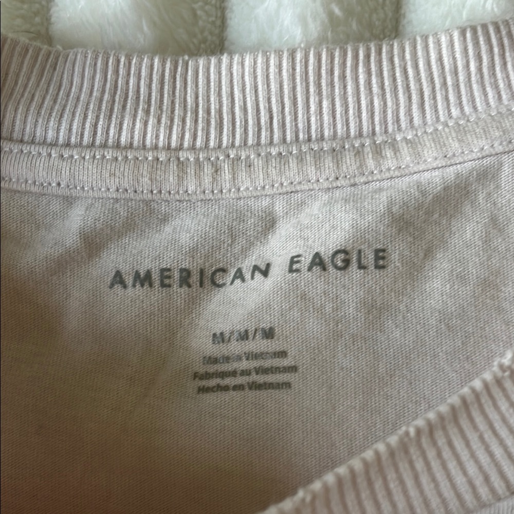 American Eagle Embroidered Flowers Tee Shirt - Picture 4 of 5